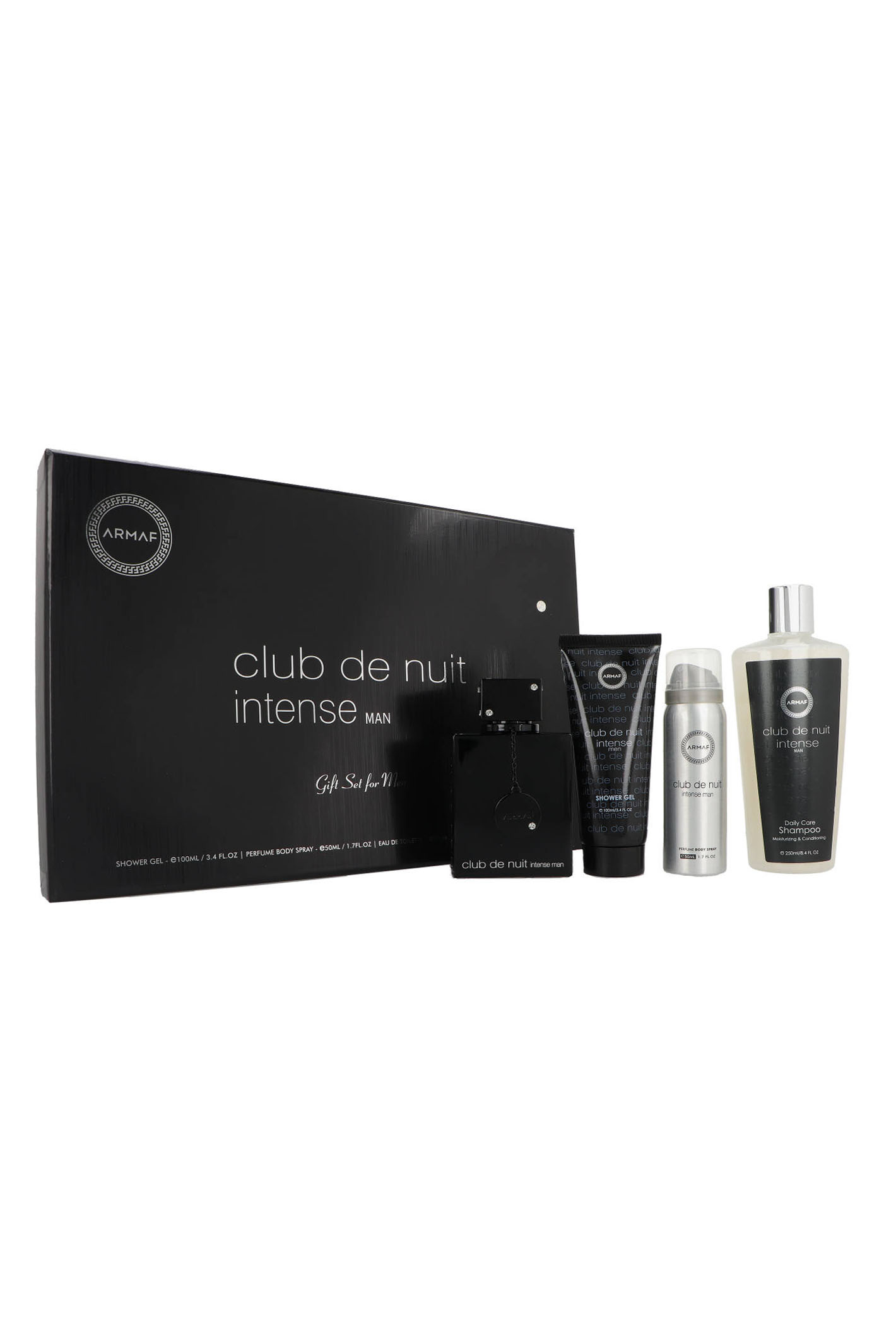 Zestaw Armaf Club de Nuit Intense Men Edt 105ml + Deodorant 50ml + Shower Gel 100ml + Shampoo 250ml