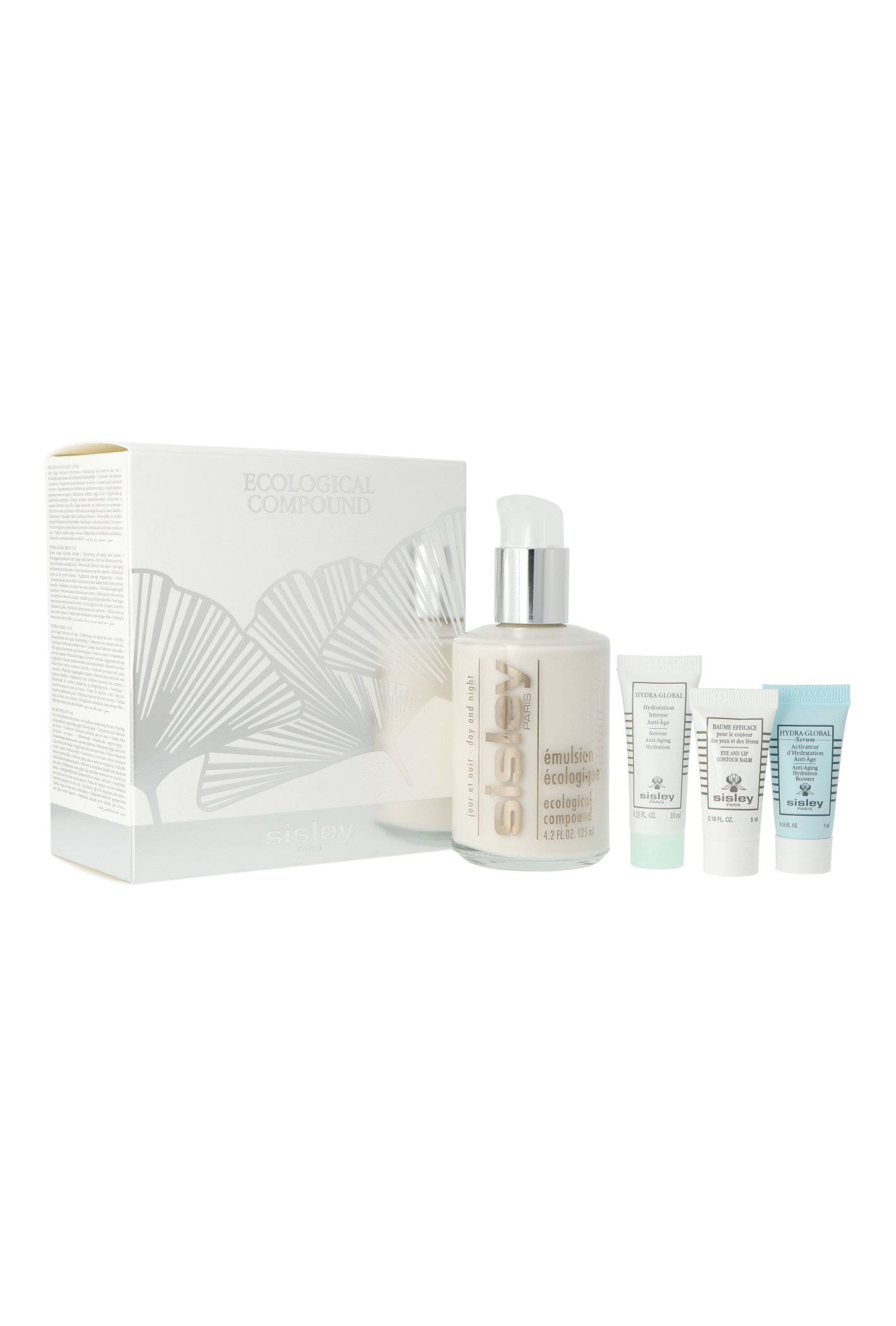 Zestaw Sisley Ecological Compound Ecologique Emulsion 125ml + Hydra Global Serum 5ml + Hydra-Global Hydration Intense 10ml + Baume Efficace Eye And Lip Contour Balm 5ml