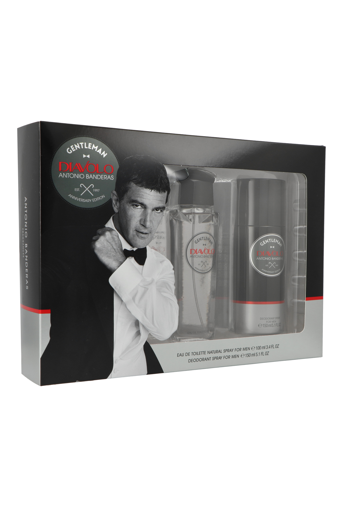 Zestaw Antonio Banderas Diavolo Gentleman Edt 100ml + Deodorant 150ml