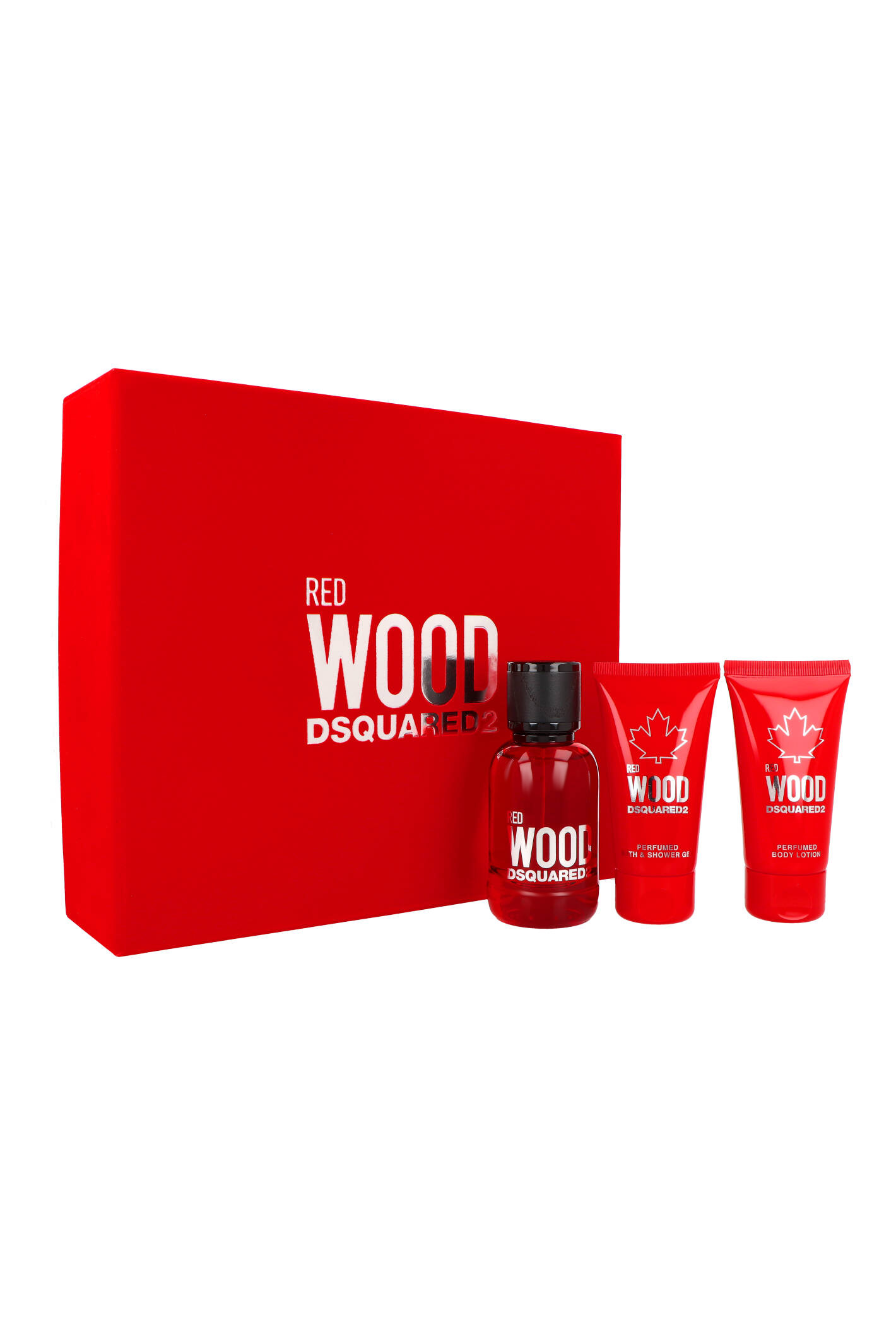 Zestaw Dsquared Red Wood Edt 50ml + Shower Gel 50ml + Body Lotion 50ml