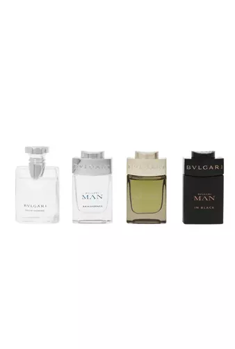 Zestaw Bvlgari Mini: Pour Homme Edt 5ml + Man Wood Essence Edp 5ml + Man In Black Edp 5ml + Man Rain Essence Edp 5ml miniatura