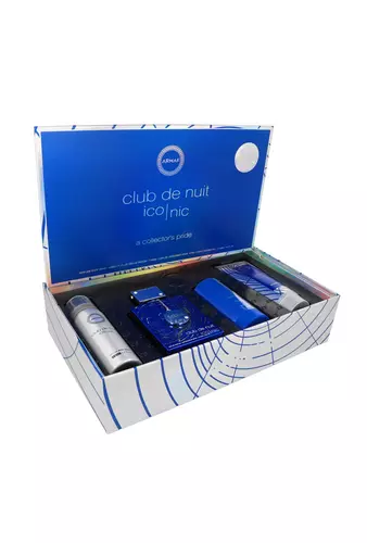 Zestaw Armaf Club de Nuit Iconic Edp 105ml + Body Spray 50ml + Deostick 75g + Shower Gel 100ml miniatura
