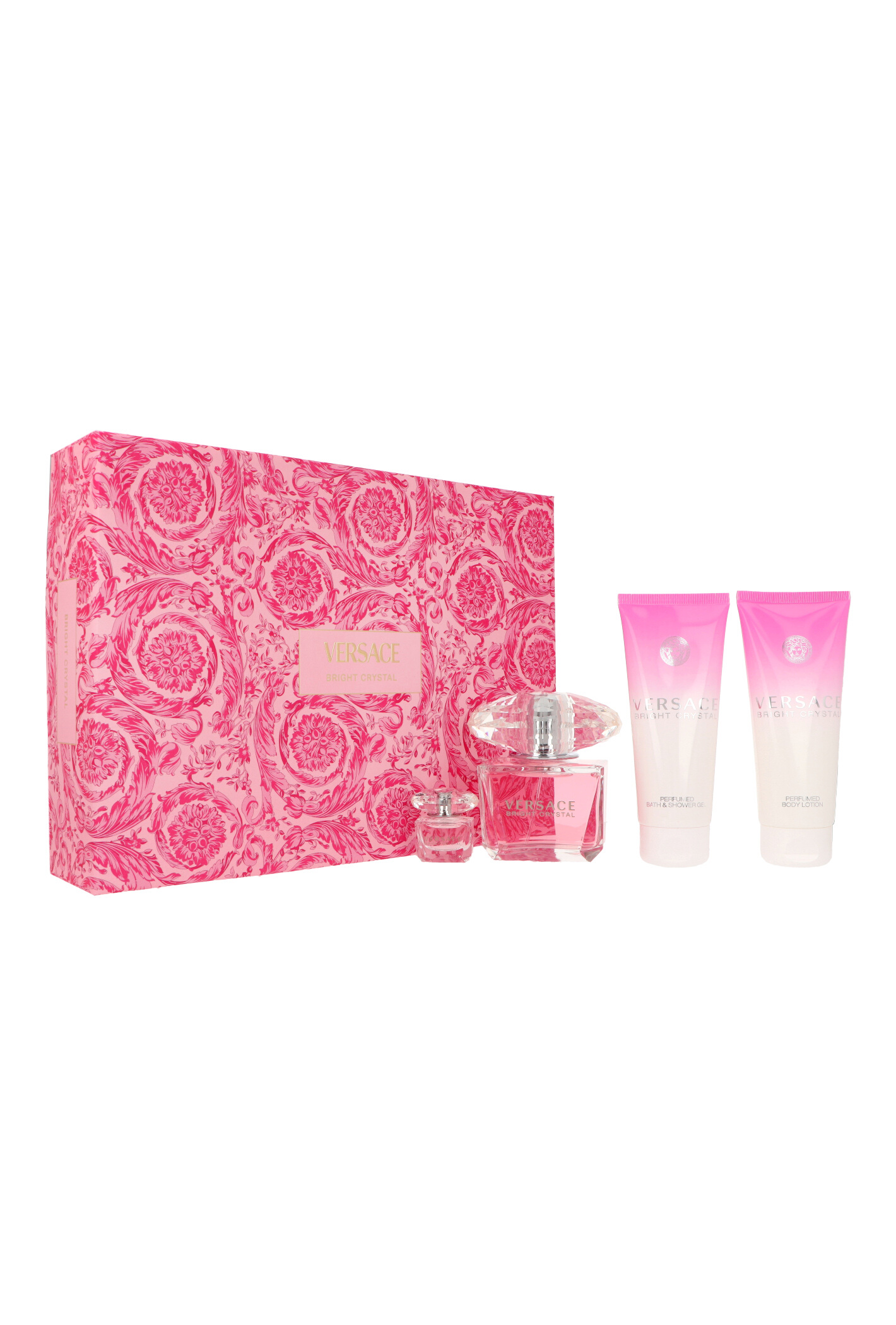 Zestaw Versace Bright Crystal Edt 90ml + Shower Gel 100ml + Body Lotion 100ml + Edt 5ml