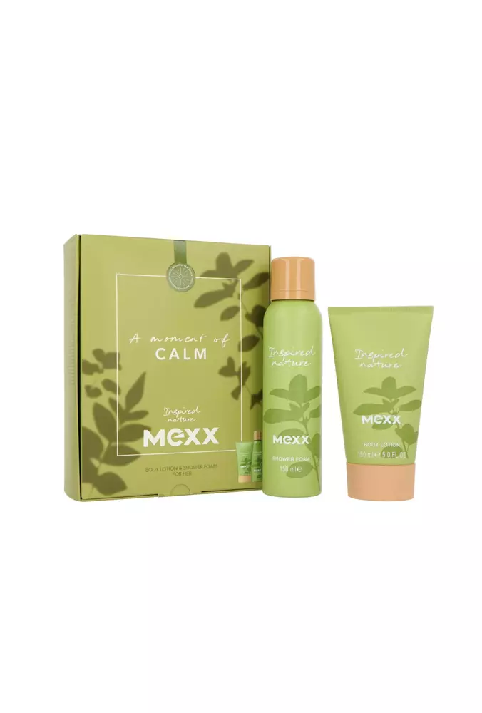 Zestaw Mexx Inspired Nature Body Lotion 150ml + Shower Foam 150ml miniatura