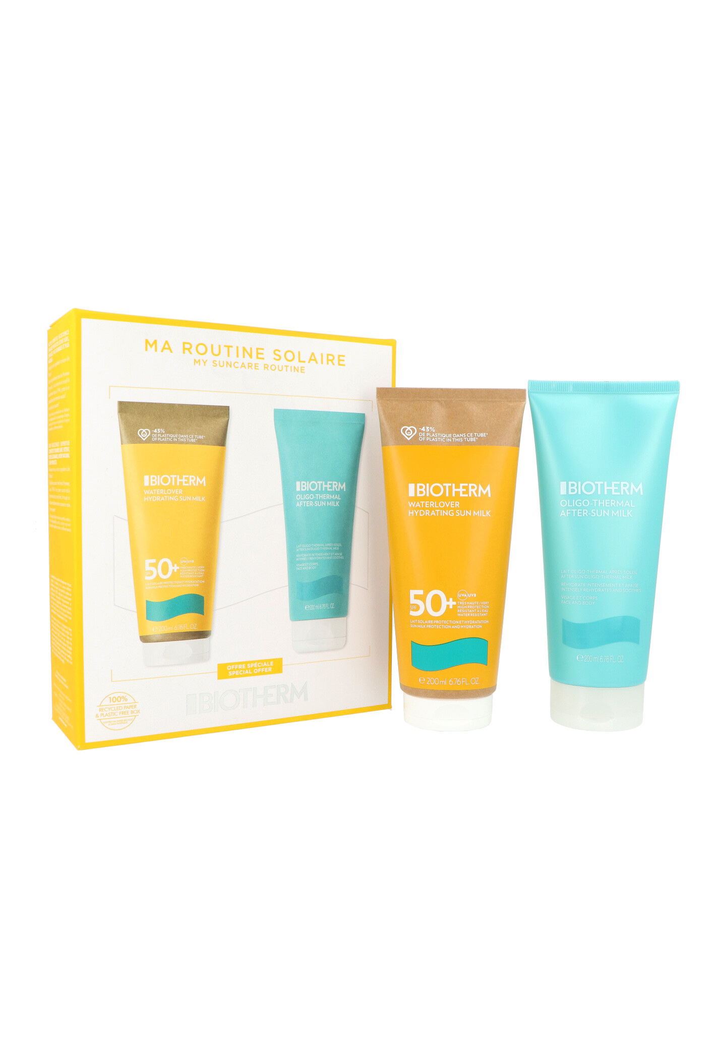 Zestaw Biotherm My Suncare Routine Hydrating Sun Milk SPF50 200ml + Oligo Thermal After Sun Milk 200ml