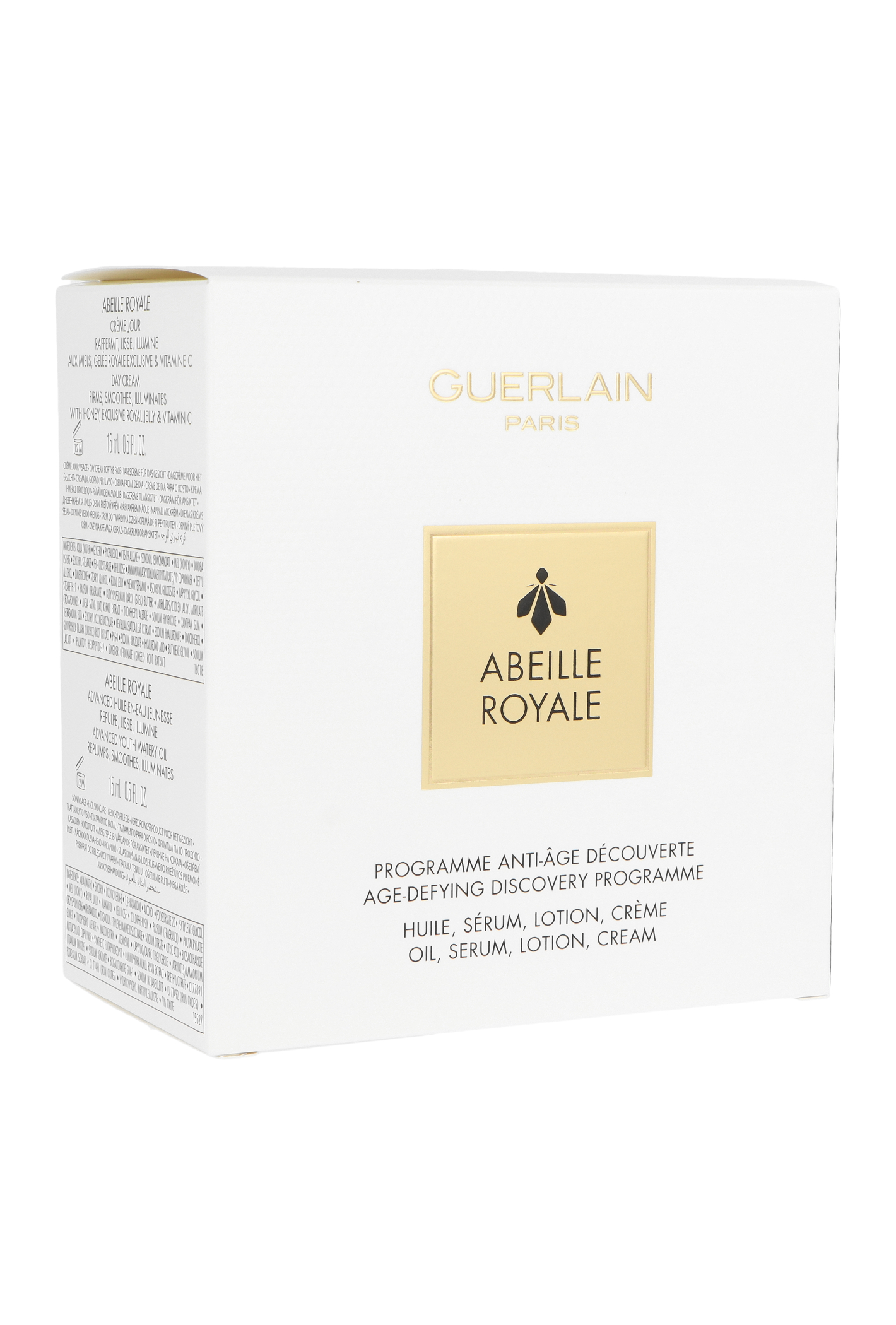 Zestaw Guerlain Abeille Royale Day Cream 15ml + Youth Watery Oil 15ml + Double Serum 8x0,6ml + Fortigying Lotion 15ml