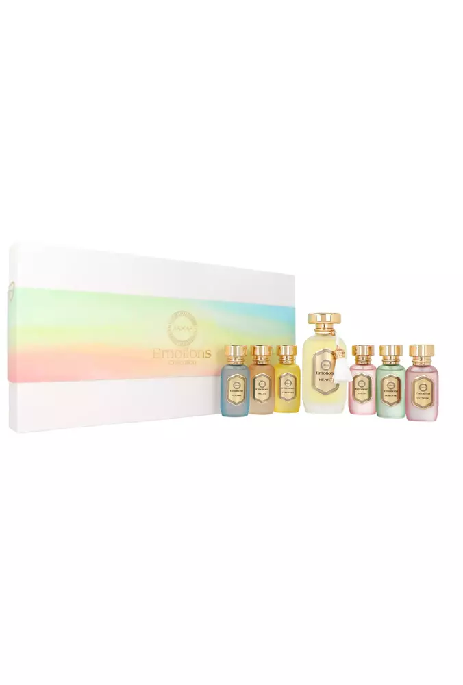 Zestaw Armaf Emotions Collection: Heart Edp 100ml + Dynamic Edp 15ml + Relax Edp 15ml + Confident Edp 15ml + Fresh Edp 15ml + Romantic Edp 15ml + Hypnotic Edp 15ml miniatura
