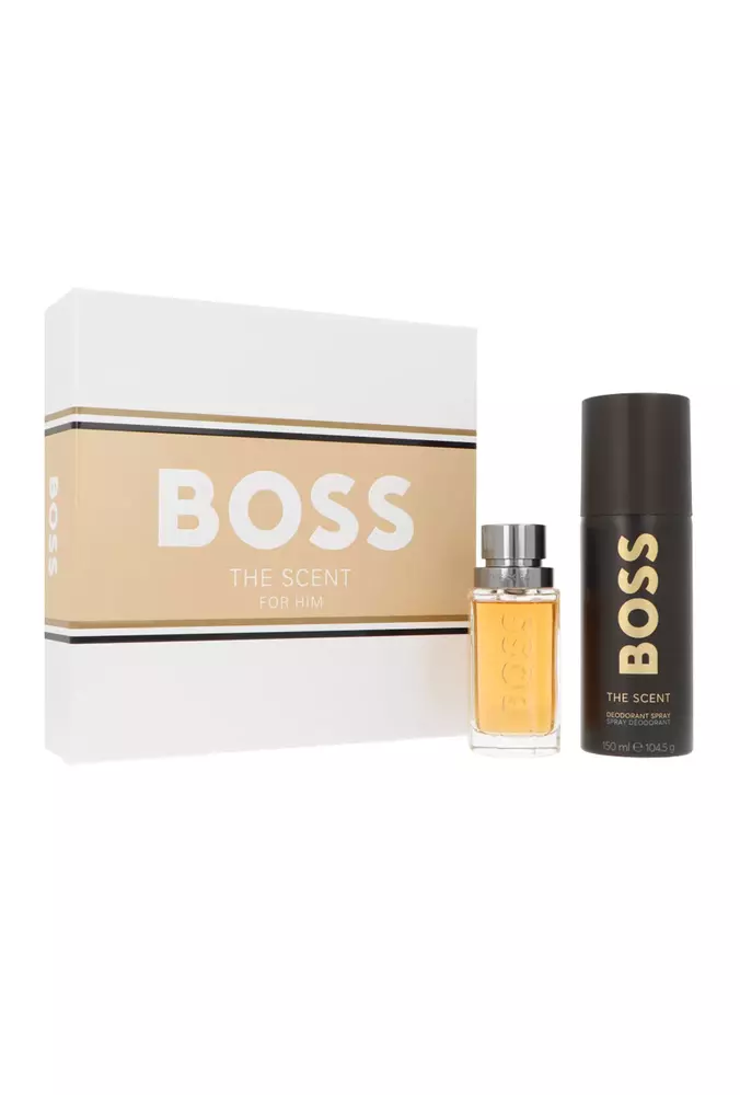 Zestaw Hugo Boss The Scent Man Edt 50ml + Deospray 150ml miniatura