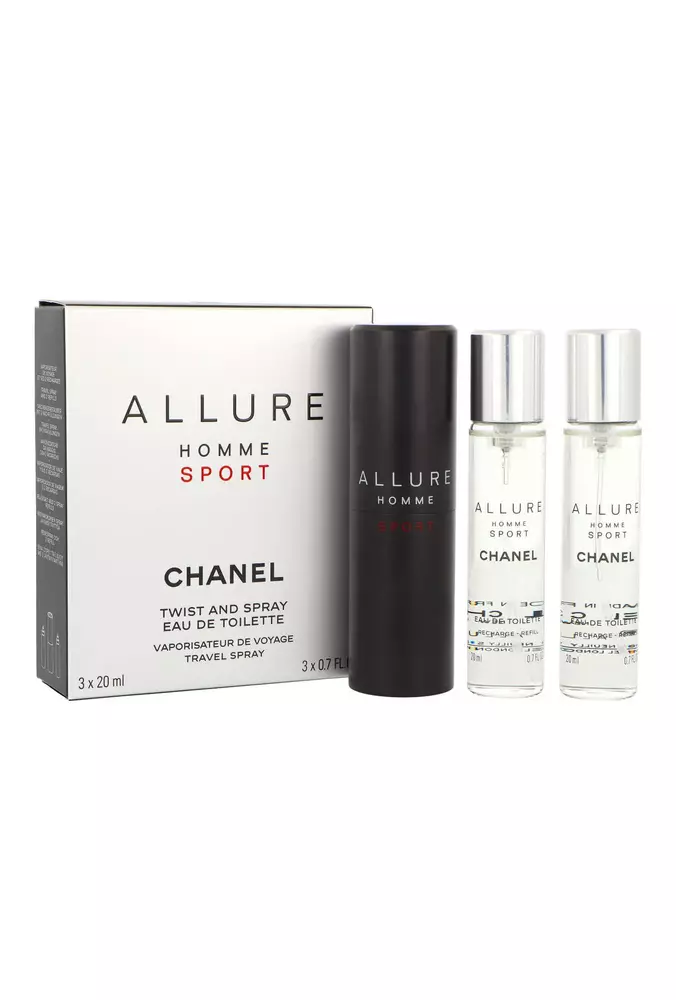 Zestaw Chanel Allure Homme Sport Edt 3x20ml Refill miniatura
