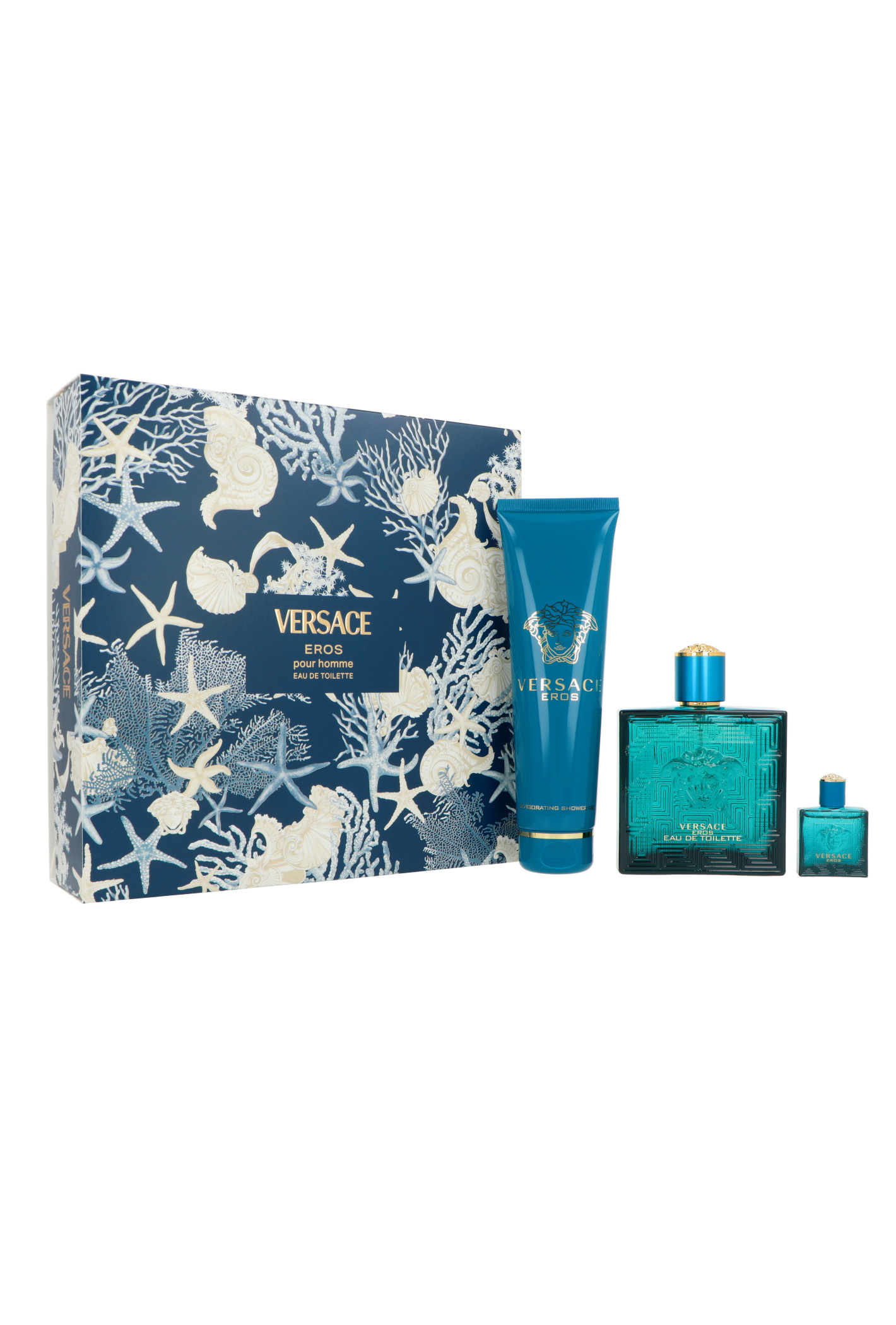 Zestaw Versace Eros Edt 100ml + Shower Gel 150ml + Edt 5ml