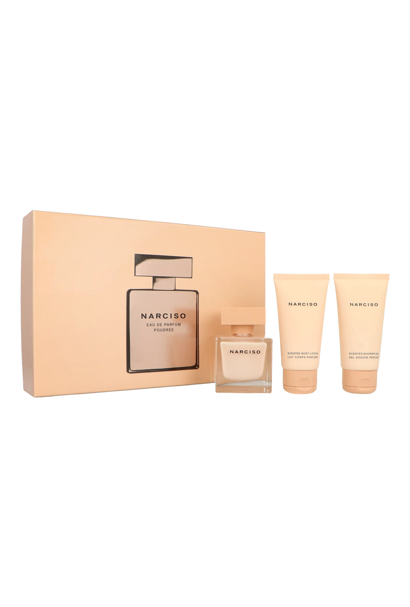 Zestaw Narciso Rodriguez Narciso Poudree Edp 50ml + Body Lotion 50ml + Shower Gel 50ml