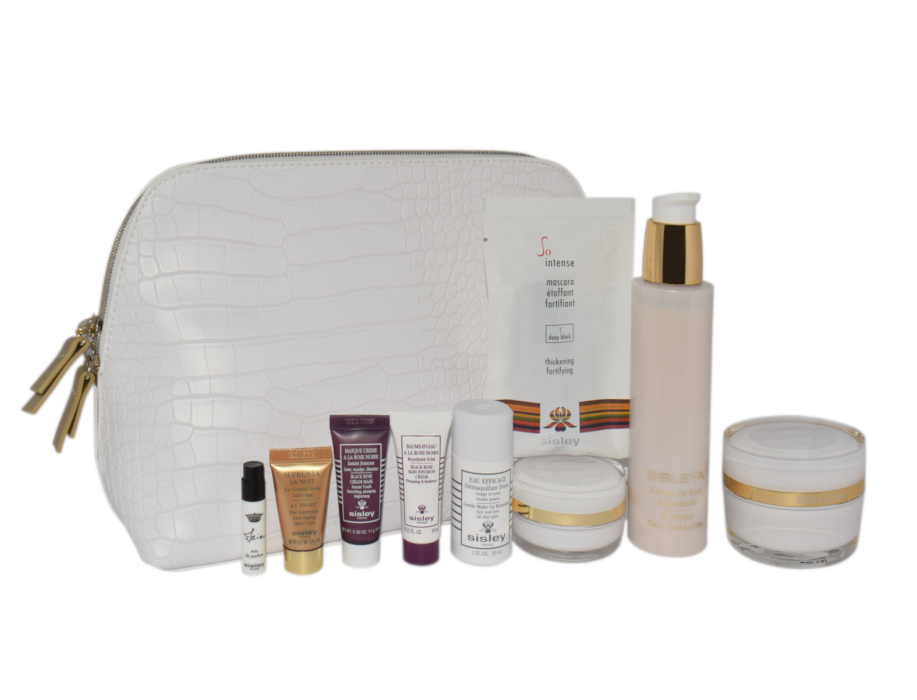 Zestaw Sisley Sisleya Prestige Vanity Essential Lotion 150ml+L`Integral Anti-Age 50ml+ Eye&Lip Contour 15ml+Make-Up Remover 30ml+Black Rose Mask 10ml+ Skin Ifusion Cream 10ml+ Night Anti-Aging 5ml+So