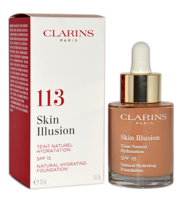 Zdjęcie produktu Clarins Skin Illusion Natural Hydrating Foundation Spf 15 113 Chestnut 30ml