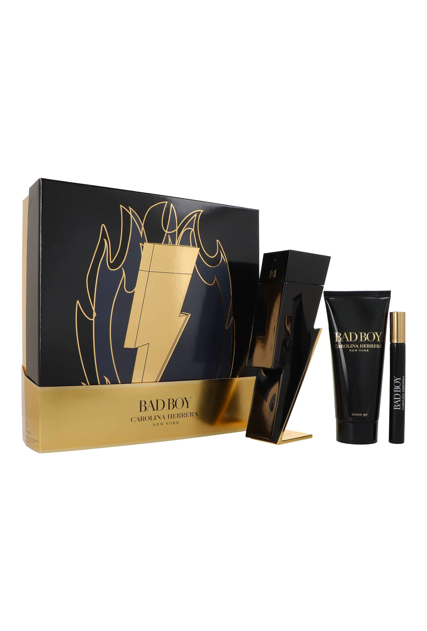 Zestaw Carolina Herrera Bad Boy Edt 100ml + Edt 10ml + Shower Gel 100ml