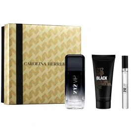 Zestaw Carolina Herrera 212 VIP Black Edp 100ml + Shower Gel 100ml + Edp 10ml