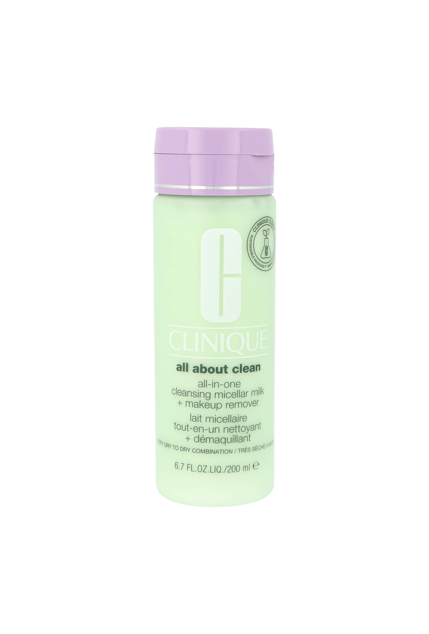 Clinique All In One Cleansing Micellar Milk Makeup Remover Dry Skin 200ml