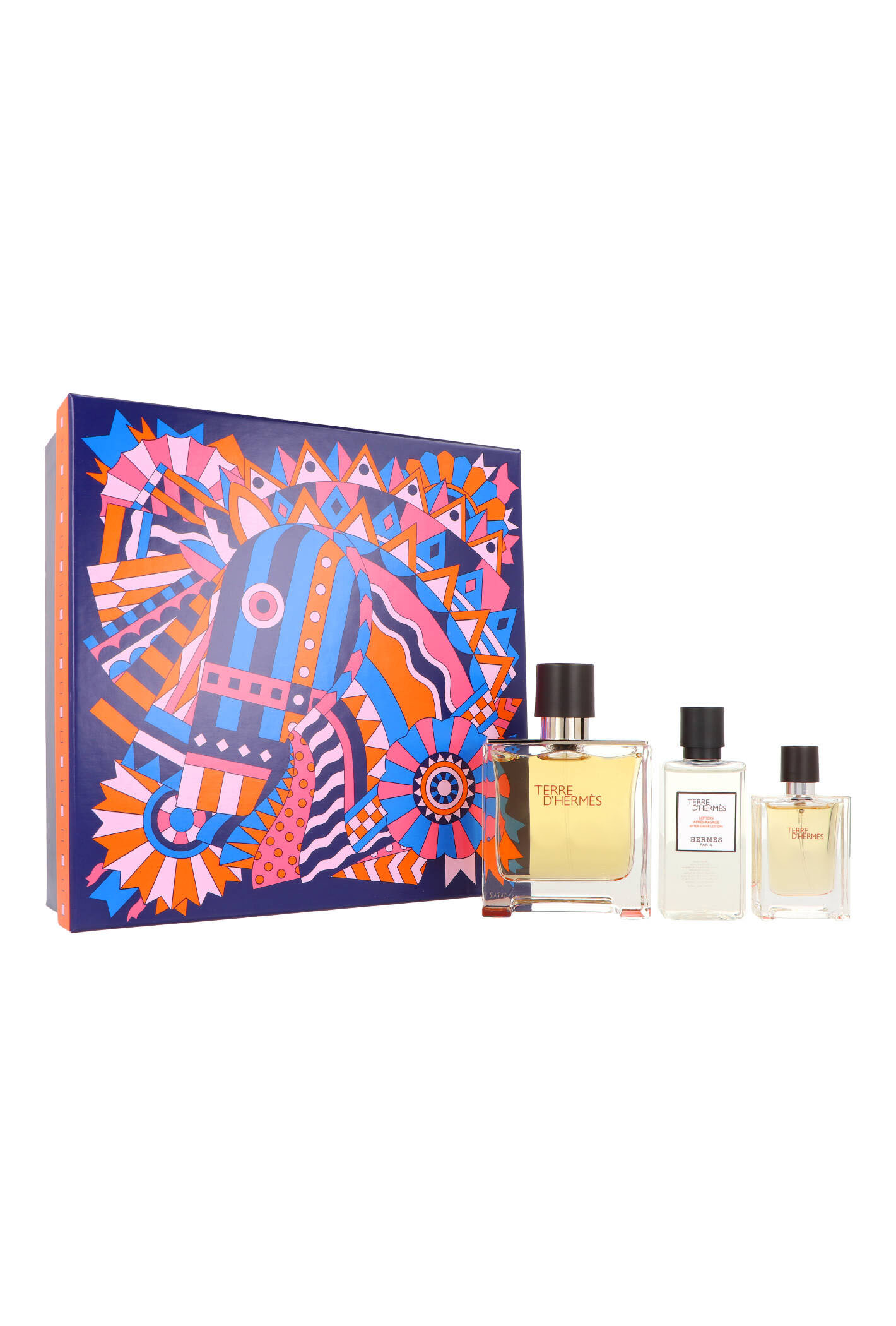 Zestaw Hermes Terre D`Hermes Parfum 75ml + 12,5ml + Aftershave Lotion 40ml