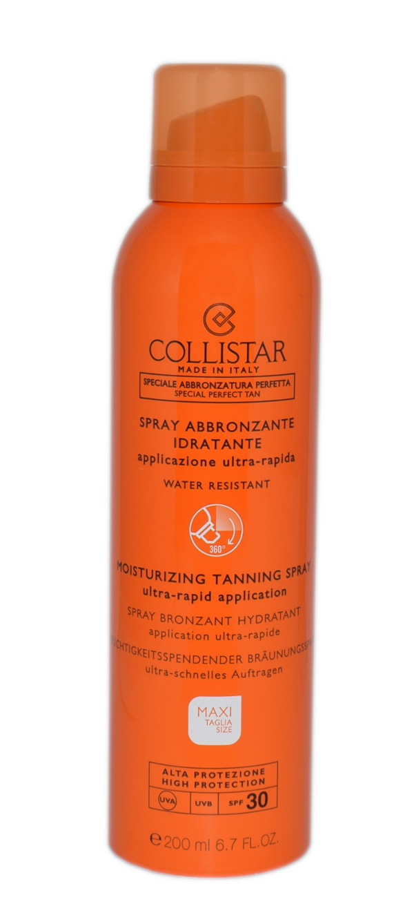 Collistar Moisturizing Tanning Spray Ultra Rapid Application Spf 30 200ml