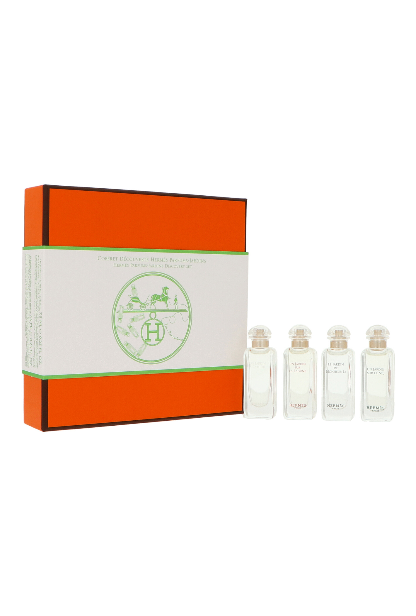 Zestaw Hermes Un Jardin Sur La Lagune Edt 7,5ml + Un Jardin A Cythre Edt 7,5ml + Un Jardin Sur Le Nil Edt 7,5ml + Le Jardin Le Monsieur Li Edt 7,5ml