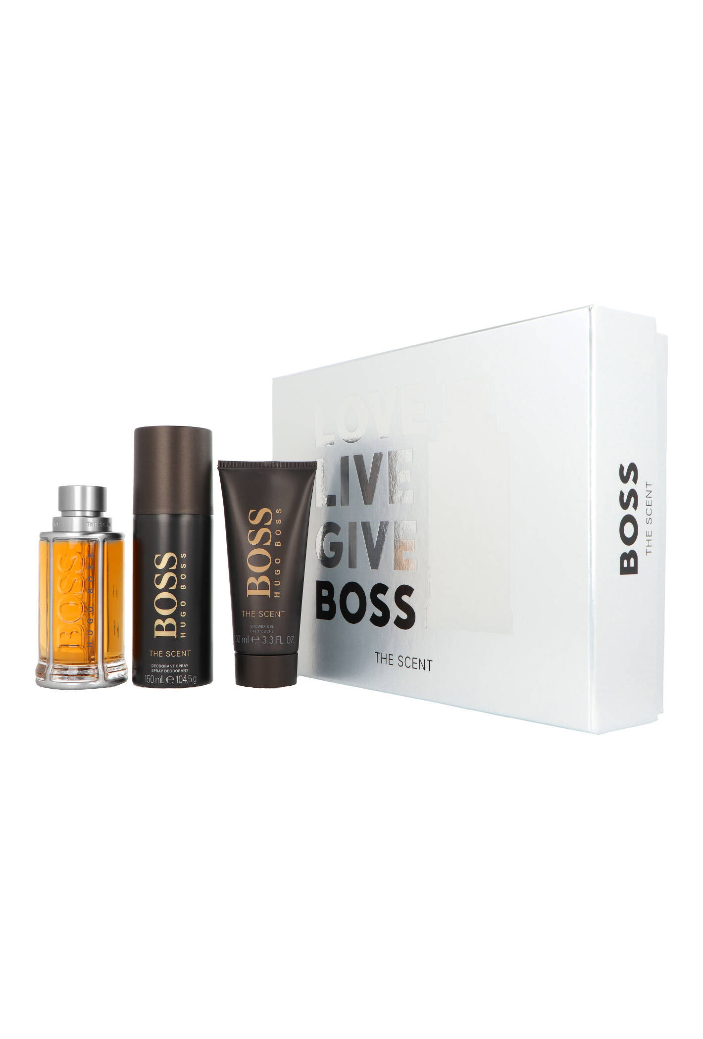 Zdjęcie produktu Zestaw Hugo Boss The Scent Men Edt 100ml + Deodorant 150ml + Shower Gel 100ml