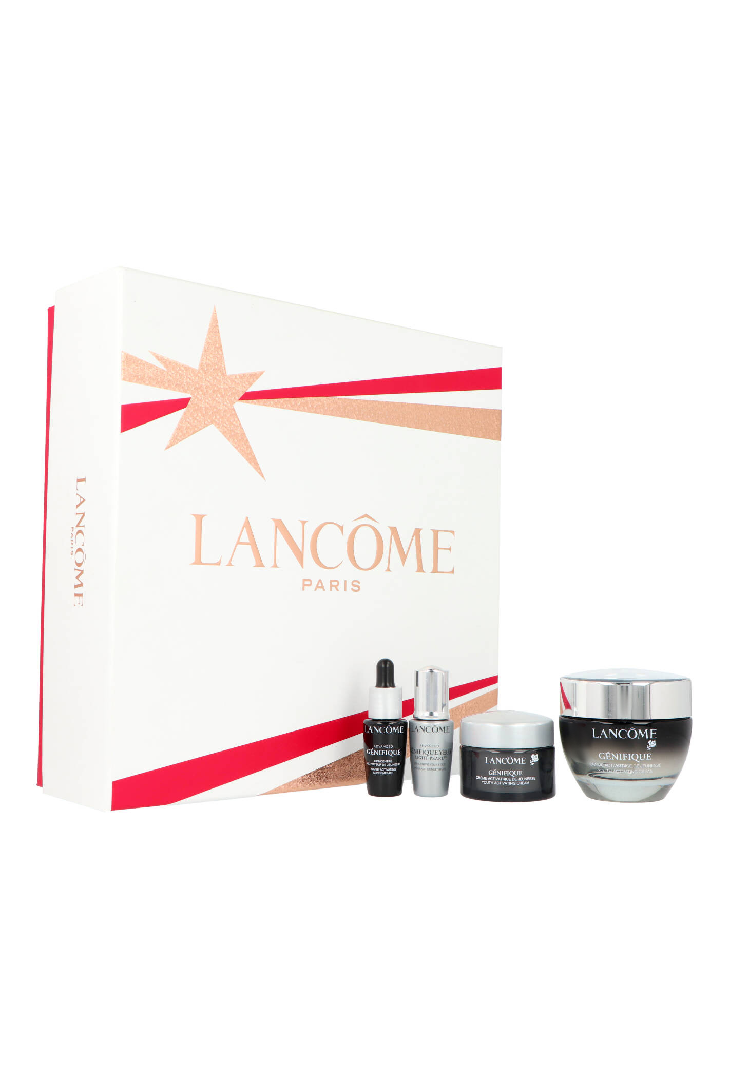 Zestaw Lancome Genifique Day Cream 50ml + Light Pearl Eye & Eyelash Serum 5ml + Day Cream 15ml + Face Serum 7ml