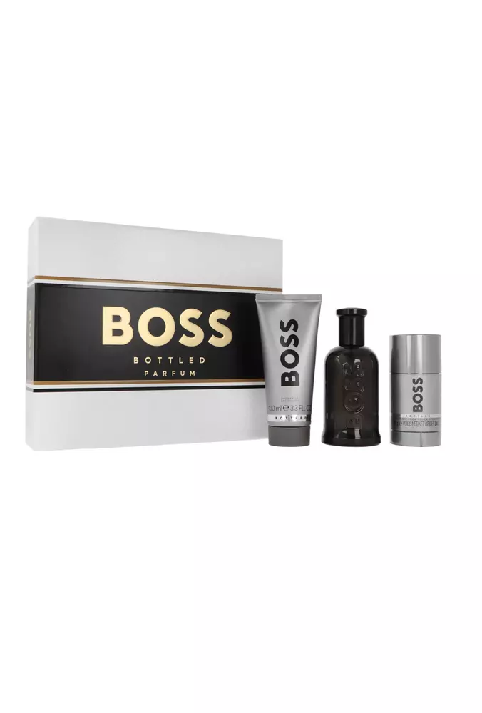 Zestaw Hugo Boss Bottled Parfum 100ml + Deostick 75ml + Shower Gel 100ml miniatura