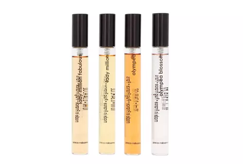 Zestaw Paco Rabanne Miniatures Collection: Lady Million Edp 10ml + Olympea Edp 10ml + Lady Million Fabulous Intense Edp 10ml + Olympea Blossom Edp 10ml miniatura