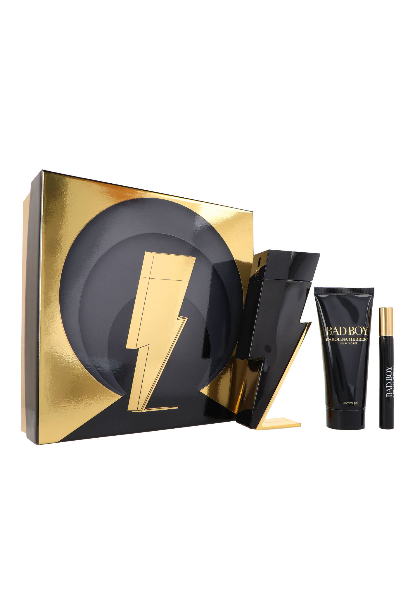 Zestaw Carolina Herrera Bad Boy Edt 100ml + Edt 10ml + Shower Gel 100ml