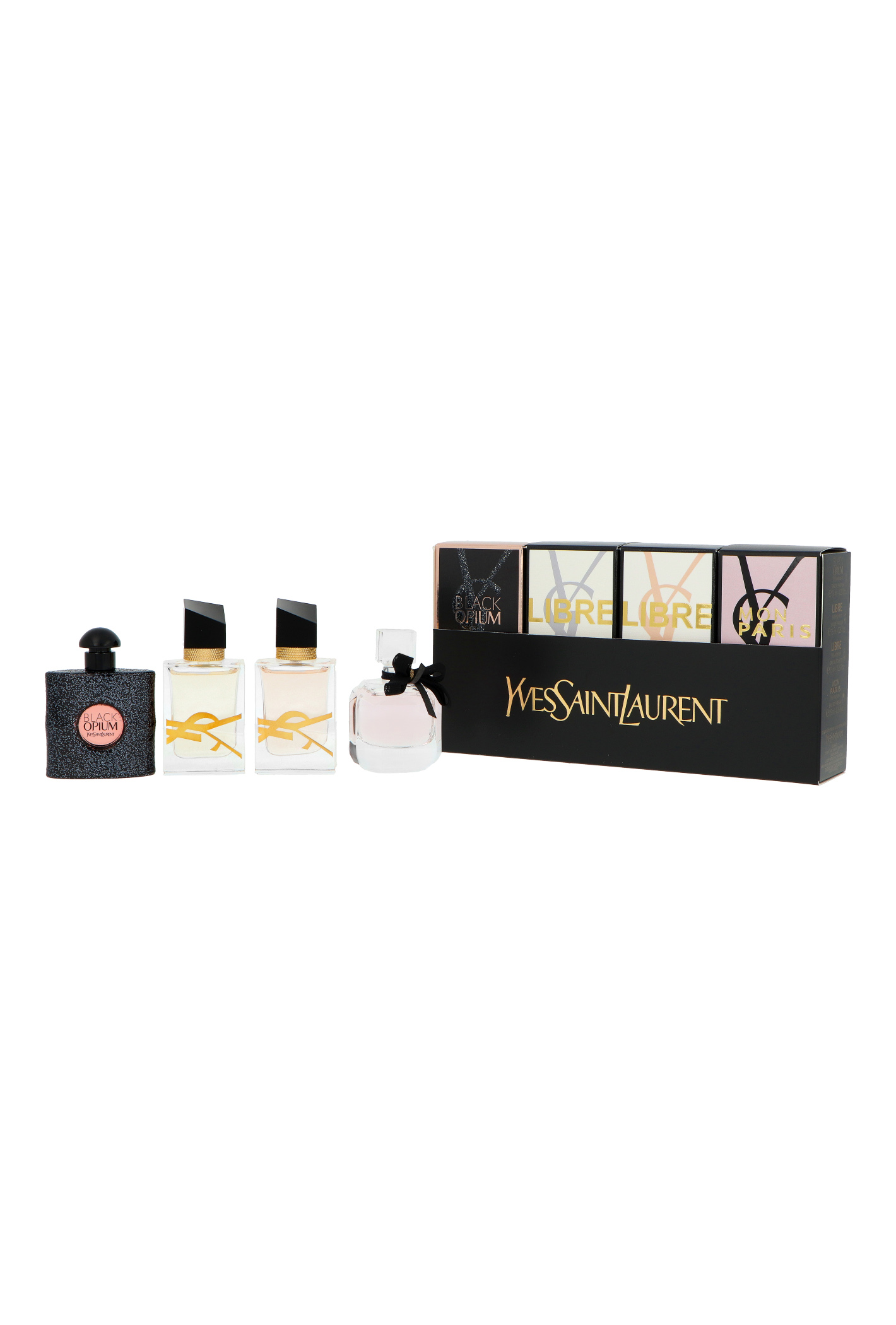 Zdjęcie produktu Zestaw Yves Saint Laurent Miniature Collection Black Opium Edp 7,5ml + Mon Paris Edp 7,5ml + Libre Edp 7,5ml + Libre Edt 7,5ml