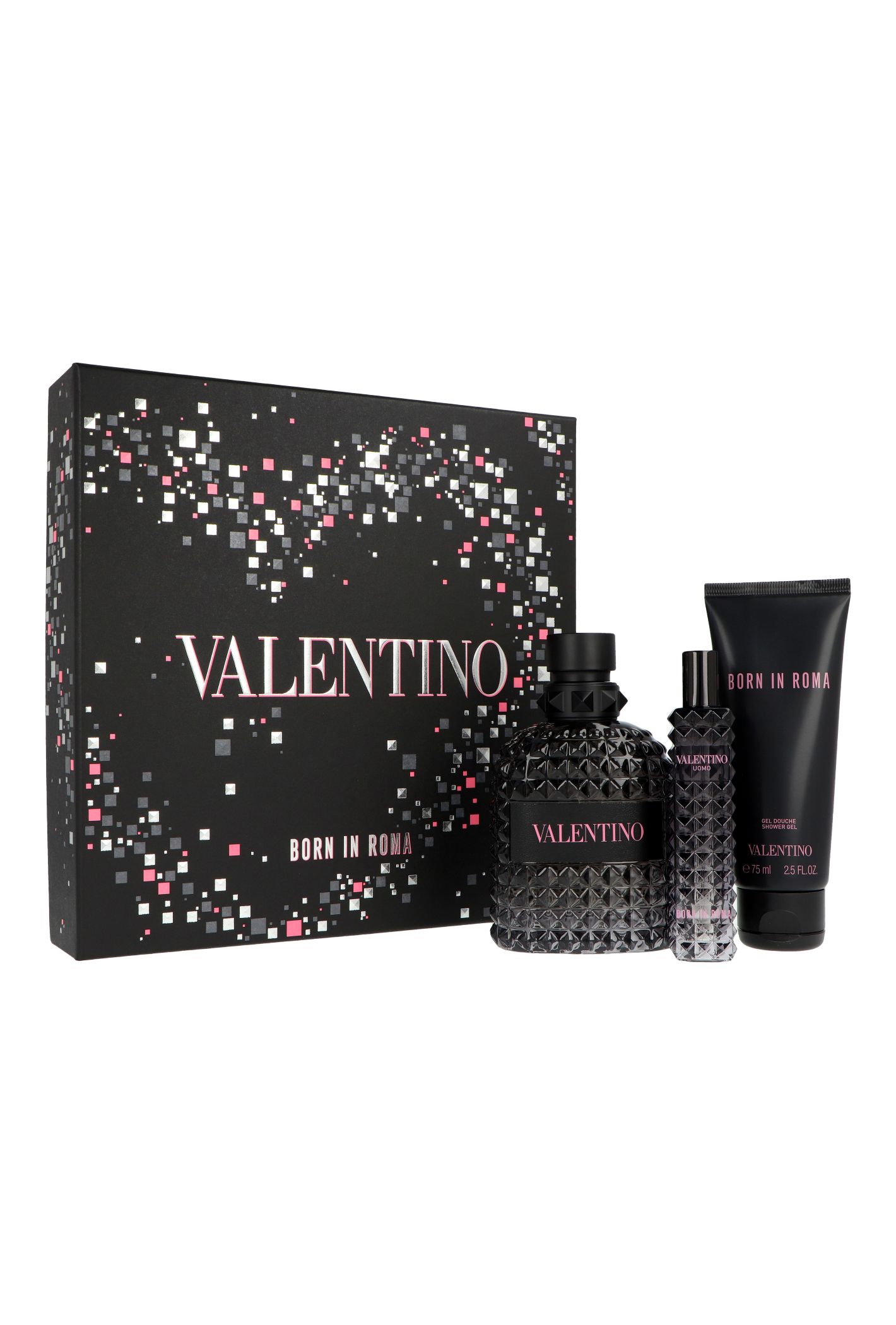 Zestaw Valentino Uomo Born In Roma Edt 100ml + Edt 15ml + Shower Gel 75ml