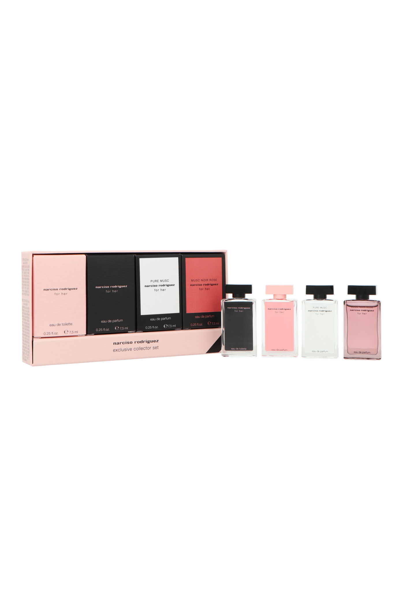 Zestaw Narciso Rodriguez For Her Edt + For Her Edp + Pure Musc Edp + Musc Noir Rose Edp 4 x 7,5ml