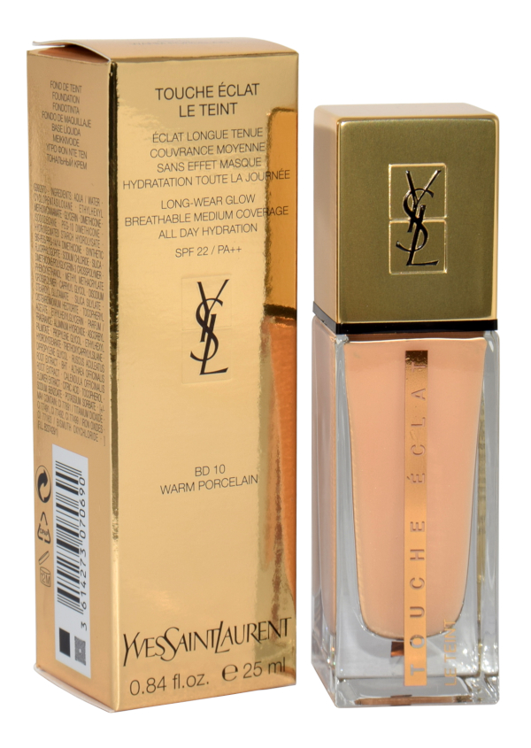 Zdjęcie produktu Yves Saint Laurent Touche Eclat Le Teint Long Wear glow Spf22 Bd10 Warm Porcelain 25ml