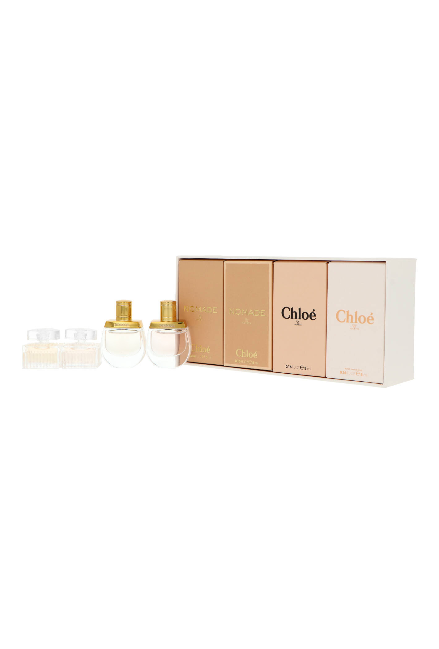 Zestaw Chloe Les Parfums Nomade Edt 5ml + Chloe Rose Tangerine Edt 5ml + Chloe Edp 5ml + Nomade Edp 5ml