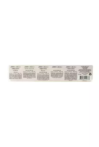 Zestaw Jimmy Choo Miniatures Collection: Jimmy Choo Edp 4,5ml + I Want Choo Edp 4,5ml + I Want Choo Forever Edp 4,5ml + I Want Choo Le Parfum Edp 4,5ml + Rose Passion Edp 4,5ml miniatura