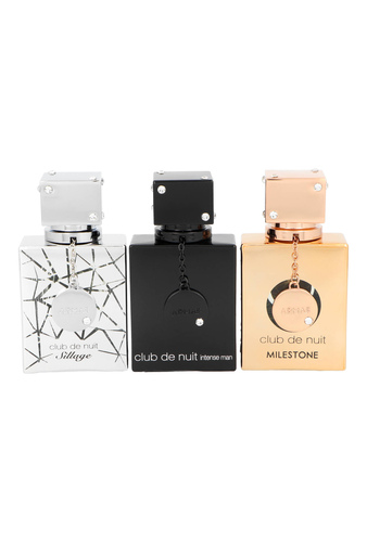 Zestaw Armaf Club de Nuit Black Edp 3x30ml: Sillage + Milestone + Intense Man miniatura