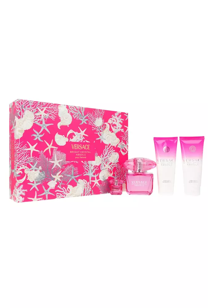 Zestaw Versace Bright Crystal Absolu Edp 90ml + Shower Gel 100ml + Body Lotion 100ml + Edp 5ml miniatura