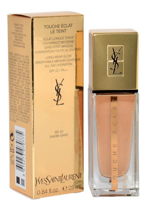 Zdjęcie produktu Yves Saint Laurent Touche Eclat Le Teint Long Wear glow Spf22 Bd40 Warm Sand 25ml