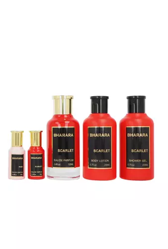 Zestaw Bharara Collection: Scarlet Edp 100ml + Shower Gel 200ml + Body Lotion 200ml + Edp 10ml + Rose Edp 10ml miniatura