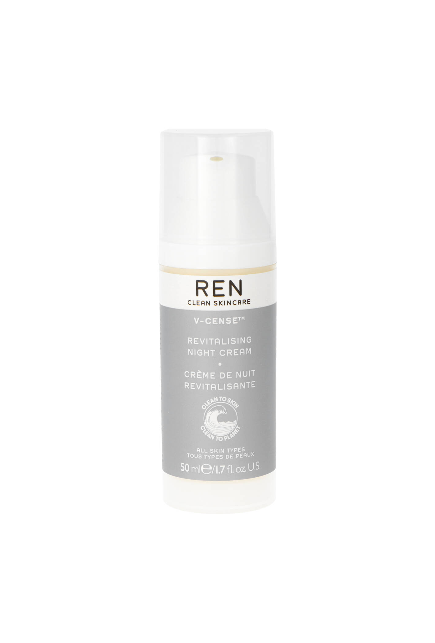 Ren Clean Skincare V-Cense Revitalising Night Cream 50ml