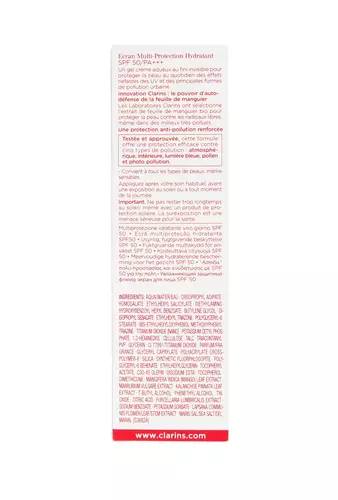 Clarins UV Plus Anti Pollution Multi-Protection Moisturizing Screen Spf50 Translucent 50ml miniatura