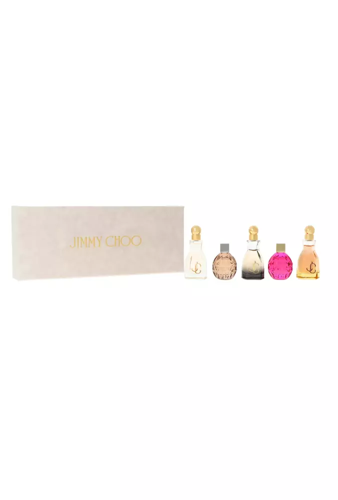 Zestaw Jimmy Choo Miniatures Collection: Jimmy Choo Edp 4,5ml + I Want Choo Edp 4,5ml + I Want Choo Forever Edp 4,5ml + I Want Choo Le Parfum Edp 4,5ml + Rose Passion Edp 4,5ml miniatura