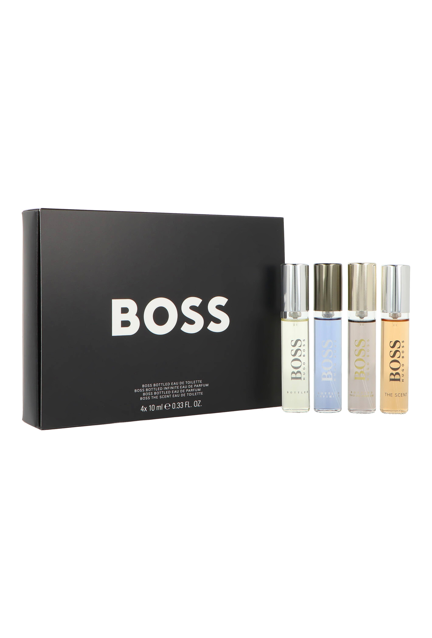 Zestaw Hugo Boss Miniatures Collection: Boss Bottled Edp 10ml + Boss Bottled Edt + Infinite Edp 10ml + The Scent Edt 10ml