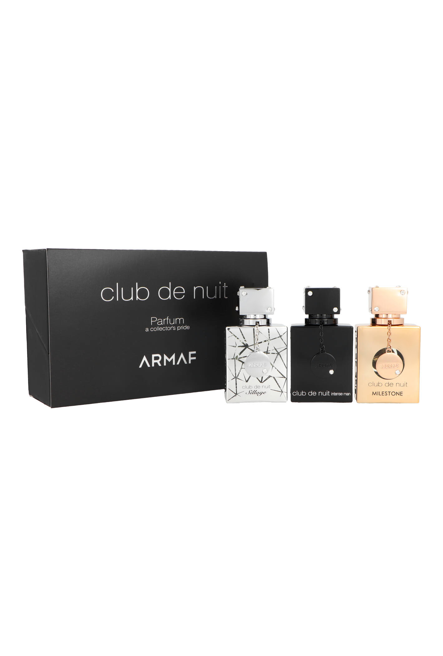 Zestaw Armaf Club de Nuit Black Edp 3x30ml: Sillage + Milestone + Intense Man