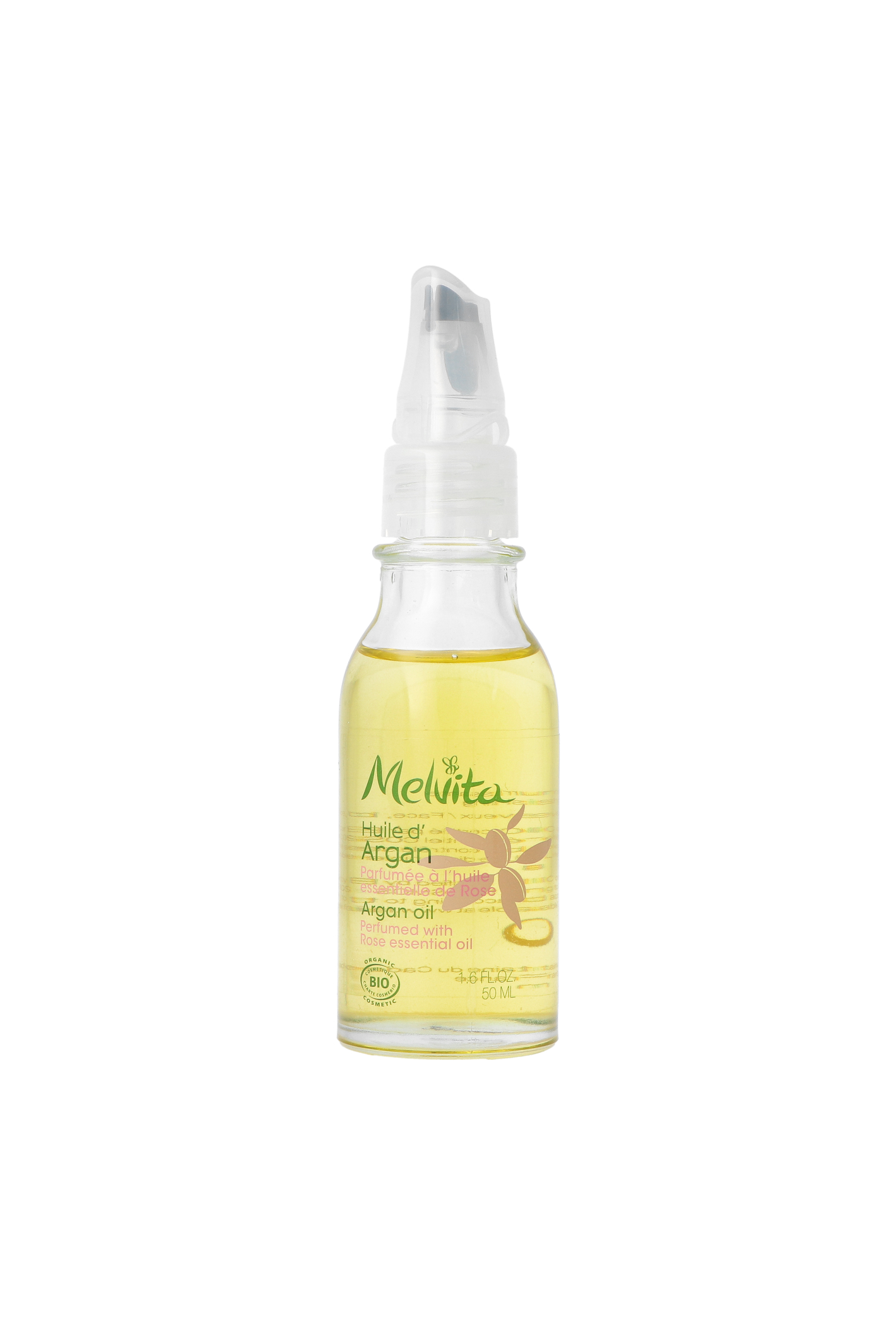 Melvita Argan Oil Perfumed With Rose Essential Oil Revitalizing, Nourishing 50ml