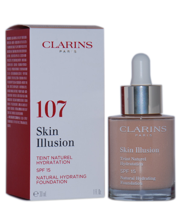 Zdjęcie produktu Clarins Skin Illusion Natural Hydrating Foundation Spf 15 107C Beige 30ml