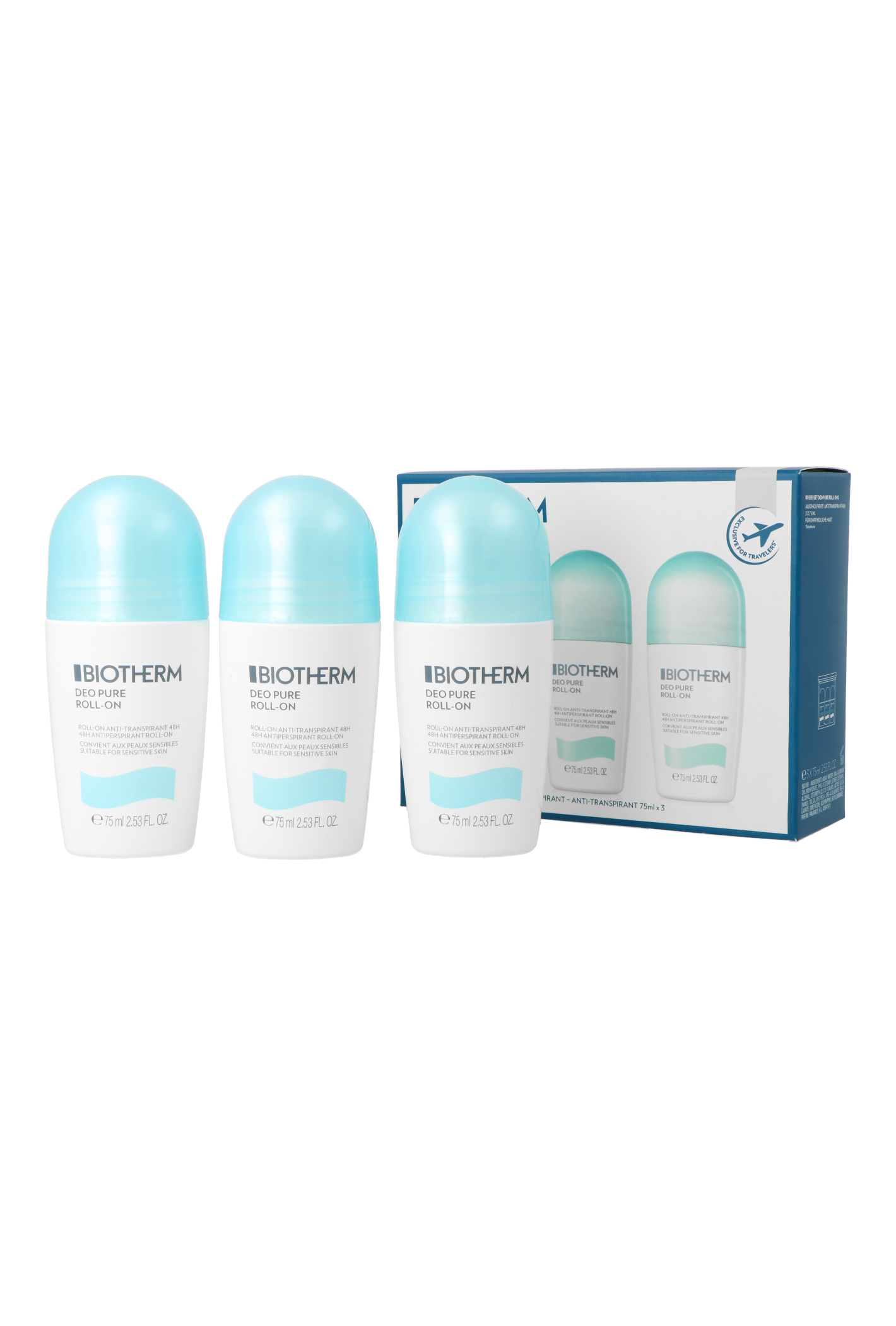 Zdjęcie produktu Zestaw Biotherm Deo Pure Trio Woman 3x75ml