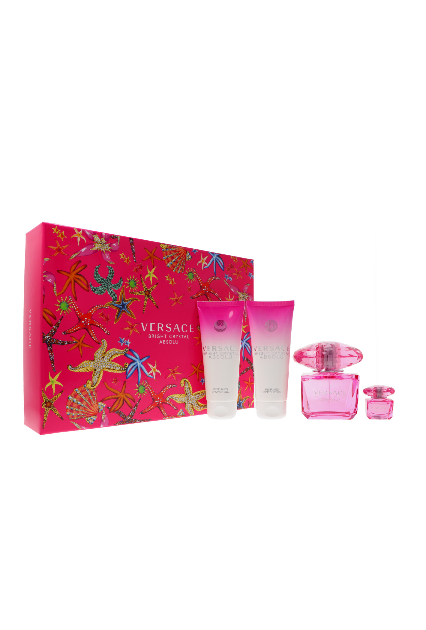Zestaw Versace Bright Crystal Absolu Edp 90ml + Edp 5ml + Shower Gel 100ml + Body Lotion 100ml
