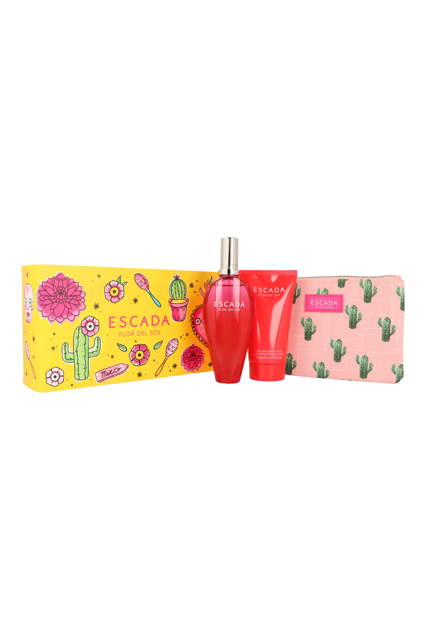 Zestaw Escada Flor Del Sol Edt 100ml + Body Lotion 150ml + Pouch