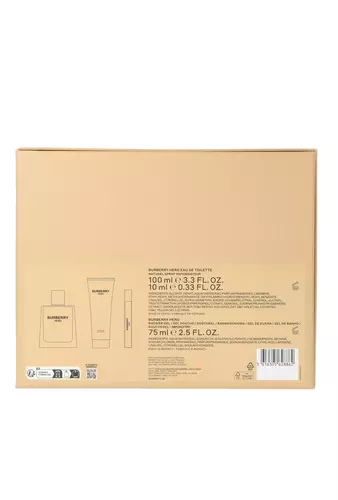 Zestaw Burberry Hero Edt 100ml + Edt 10ml + Shower Gel 75ml miniatura