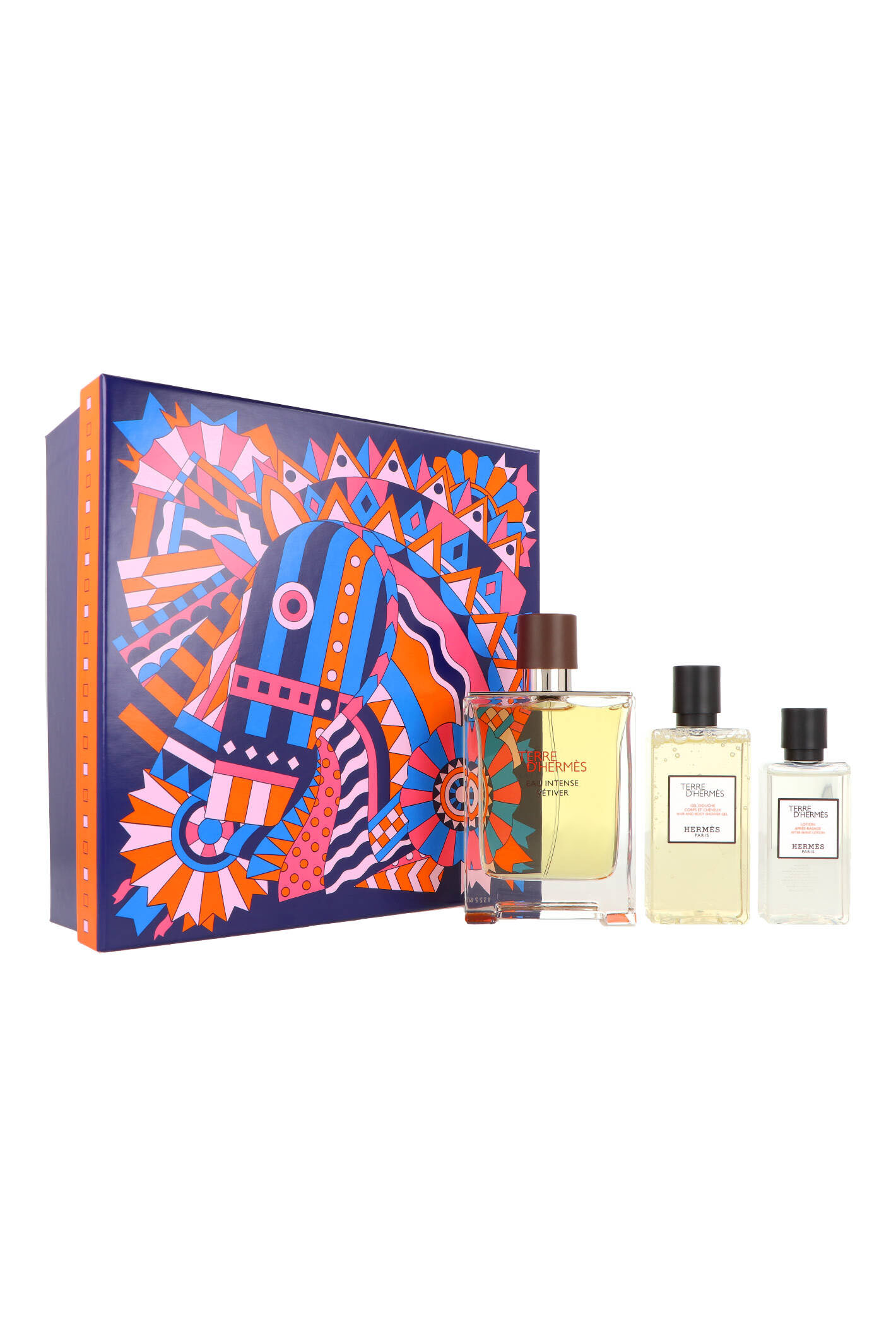 Zestaw Hermes Terre D`Hermes Eau Intense Vetiver Edp 100ml + Shower Gel 80ml + Aftershave Lotion 40ml